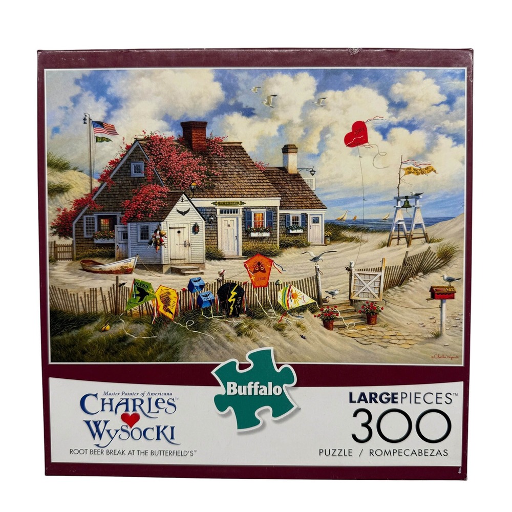 Buffalo Wysocki Root Beer Break Butterfields 300 Large Piece Puzzle Complete